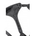 Трусики для страпона RealStick Strap-On Emery c TPR насадкой, экокожа, черные