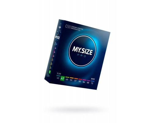 Презервативы My.Size, латекс, 16 см, 4,7 см, 3 шт.