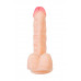 Реалистичный фаллоимитатор RealStick Nude Shaw, PVC, телесный, 17 см
