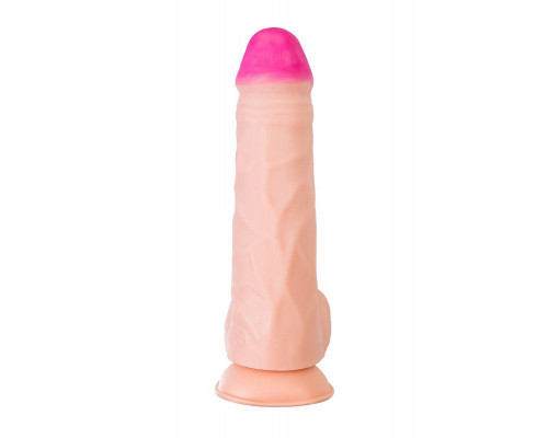 Фаллоимитатор-гигант LoveToy, реалистичный, neoskin, телесный, 27 см, Ø 6,8 см