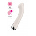 Вибратор для точки G  с ротацией Satisfyer Spinning G-Spot 1, силикон, бежевый, 16,8 см