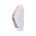 Вакуум-волновой стимулятор с вибрацией Satisfyer Love Triangle Connect App, силикон, белый, 8,8 см