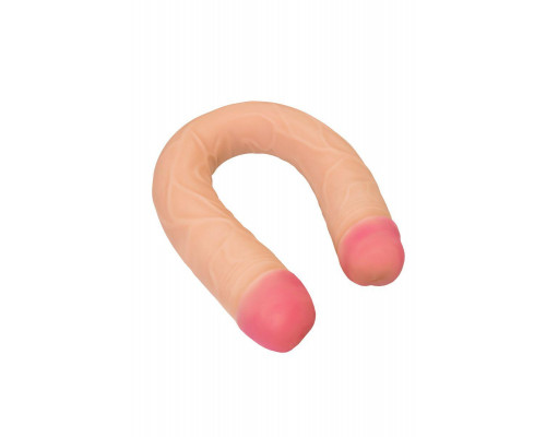 Фаллоимитатор RealStick Brutal Castor двусторонний, neoskin, телесный, 56 cм