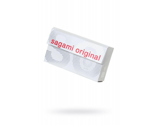 Презервативы Sagami, original 0.02, полиуретан, ультратонкие, гладкие, 19 см, 5,8 см, 6 шт.