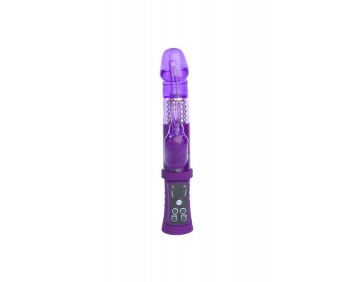 Вибратор с клиторальным стимулятором A-Toys by TOYFA, TPR, фиолетовый, 22 см
