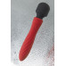 Двусторонний вибромассажер Black&Red by TOYFA, силикон, красный, 21 см