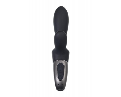 Вибростимулятор-унисекс с подогревом Satisfyer Heated Climax+ Connect App, черный, 20,7 см
