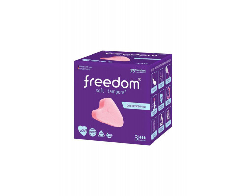 Тампоны женские гигиенические FREEDOM Normal, 3 шт