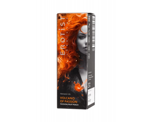 Гель Erotist с эффектом вибрации VOLCANO OF PASSION: PASSION FRUIT PEACH (персик-маракуйя), 25 мл