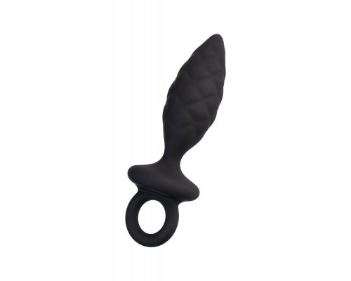 Анальная пробка Erotist Strob S - size, силикон, черная, 11,7 см