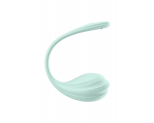 Виброяйцо Satisfyer Smooth Petal Connect App, мятное, 6,5 см