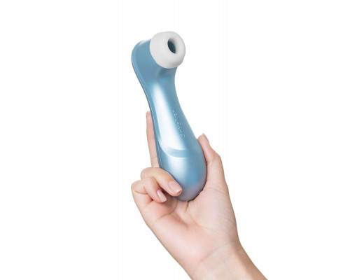 Вакуум-волновой стимулятор клитора Satisfyer Pro 2 Generation 2, силикон, голубой, 16,5 см