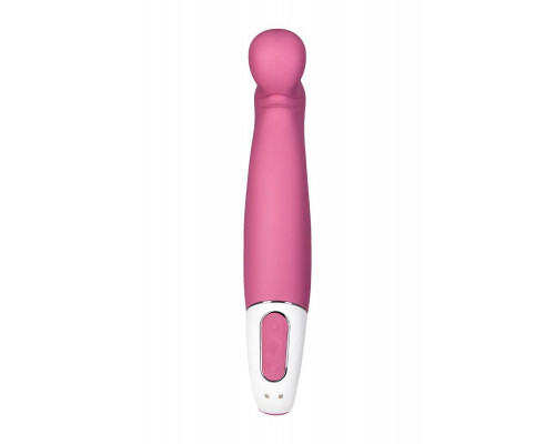 Нереалистичный вибратор Satisfyer Petting Hippo, силикон, малиновый, 22,9 см.