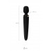 Нереалистичный вибратор Satisfyer Wand-er Woman, ABS пластик, черный, 34 см