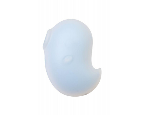 Вакуум-волновой стимулятор клитора с вибрацией Satisfyer Cutie Ghost, силикон, голубой, 9,1 см