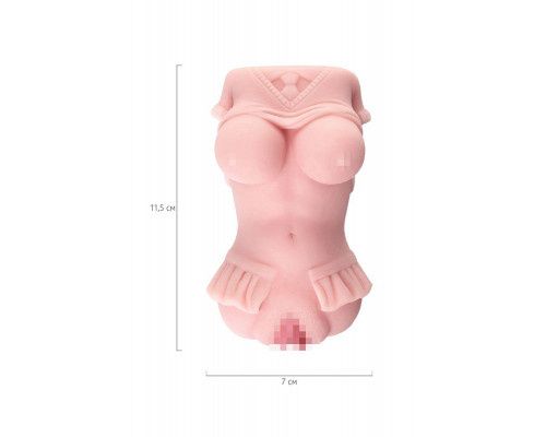 Мастурбатор реалистичный Juicy Pussy by TOYFA Little flower, TPE, телесный, 11,5 см
