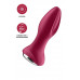 Анальный вибратор Satisfyer Rotator Plug 2+ Connect App, силикон, красный, 13,5 см