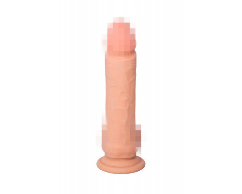 Вибратор с пультом ДУ RealStick Elite Vibro Xander, TPR, телесный, 10 режимов вибрации, 20 см