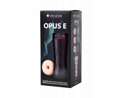 Мастурбатор Mystim Opus E Donut,TPE, телесный, 21,5 см