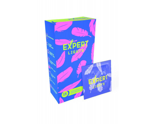 Презервативы EXPERT Lights, ультратонкие, 15 шт