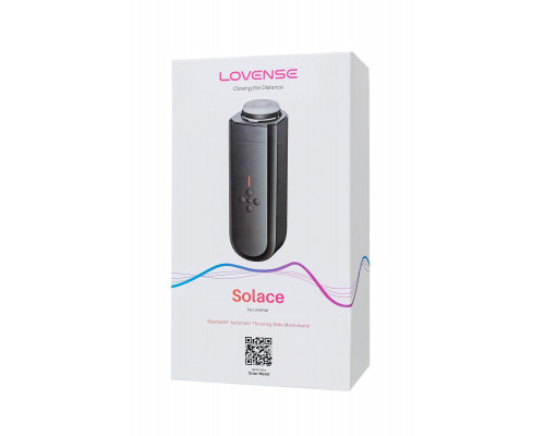 Вибромастурбатор нереалистичный LOVENSE Solace, TPE, черный, 29,4 см