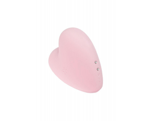 Вакуумно-волновой стимулятор клитора с вибрацией Satisfyer Cutie Heart, силикон, розовый, 7,6 см