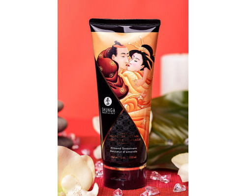 Массажный крем для тела Shunga «Миндальная сладость» (Almond Sweetness), съедобный, 200 мл