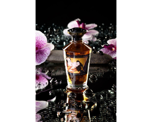 Масло массажное для тела Shunga «Карамельные поцелуи» (Caramel Kisses), разогревающее, 100 мл.