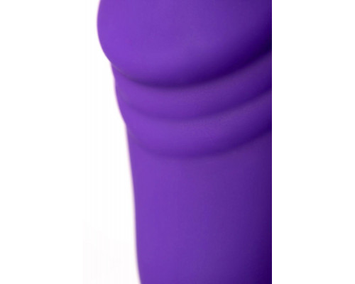 Вибратор A-Toys by TOYFA Fash с клиторальным стимулятором, силикон, фиолетовый, 12 см