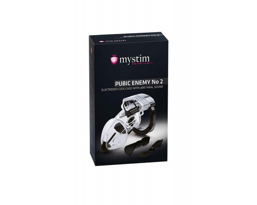 Электростимулятор Mystim Pubic Enemy,ABS  пластик, прозрачный, 8,2 см