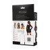 Комплект Glossy Sheril платье сетка, лиф и трусики из материала Wetlook, черный, M
