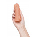 Насадка реалистичная KOKOS NUDE SLEEVE с дополнительной стимуляцией, TPE, телесная, 14 см
