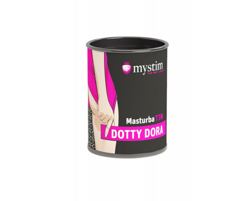 Мастурбатор Mystim MasturbaTIN Dotty Dora, TPE, белый, 4,5 см