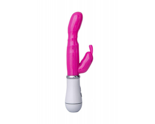 Вибратор с клиторальным стимулятором A-Toys by TOYFA Bubbly, TPE, розовый, 20 см