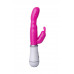 Вибратор с клиторальным стимулятором A-Toys by TOYFA Bubbly, TPE, розовый, 20 см