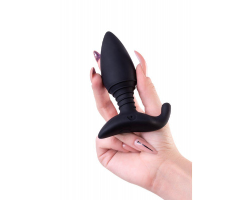 Анальная втулка LOVENSE Hush (S), силикон, черная, 12,1 см
