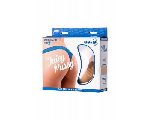 Мастурбатор реалистичный Juicy Pussy by TOYFA Chantal с вибрацией, вагина и анус, TPR, телесный