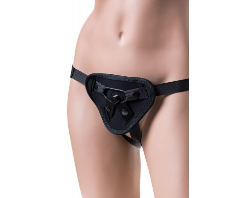 Трусики для страпона RealStick Strap-On Master, неопрен, черные