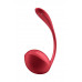 Виброяйцо Satisfyer Shiny Petal Connect App с пультом ДУ, красный, 7,5 см