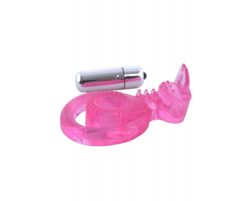Вибронасадка TOYFA Basic, TPE, розовый, 6 см