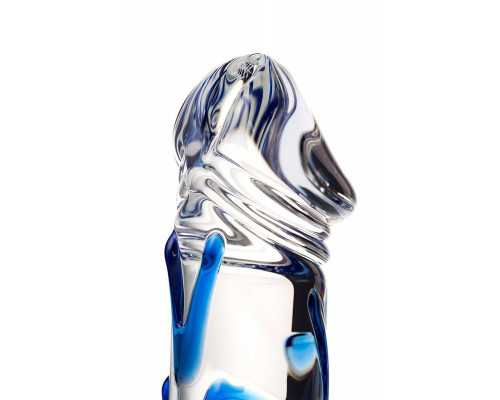 Нереалистичный фаллоимитатор Sexus Glass, стекло, прозрачный, 17 см
