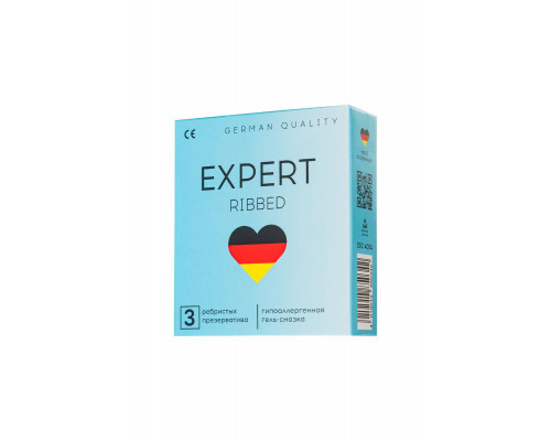 Презервативы EXPERT Ribbed Germany 3 шт. (ребристые)