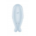 Вакуумный стимулятор клитора с вибрацией Satisfyer Seal You Soon, силикон, голубой, 11 см