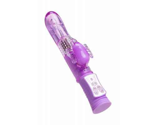 Вибратор с клиторальным стимулятором A-Toys by TOYFA High-Tech fantasy, TPE, фиолетовый, 22,4 см
