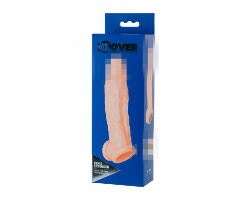 Насадка XLover by TOYFA для увеличения размера, TPR, телесный 18,5 см