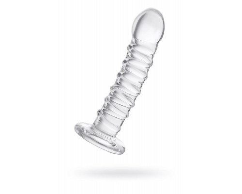 Нереалистичный фаллоимитатор Sexus Glass, стекло, прозрачный, 16 см