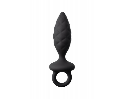 Анальная пробка Erotist Strob S - size, силикон, черная, 11,7 см