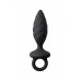 Анальная пробка Erotist Strob S - size, силикон, черная, 11,7 см