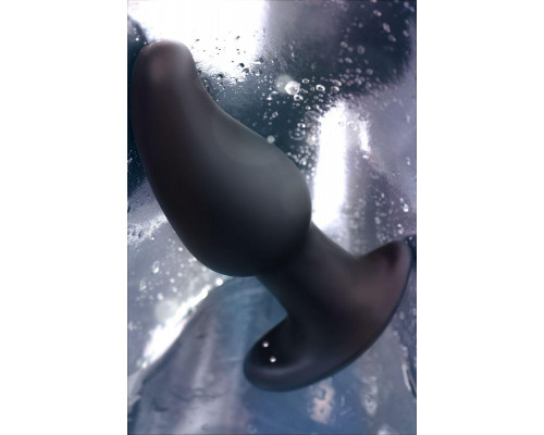 Анальная втулка Erotist Hurricane с эффектом римминга, силикон, черный, 14 см