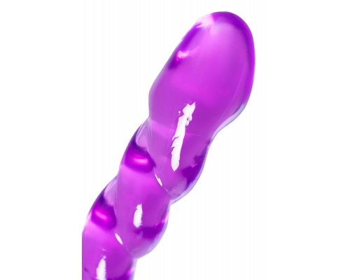 Двусторонний фаллоимитатор A-Toys by TOYFA Tanza, TPE, фиолетовый, 27,5 см